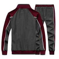 Chándal de Invierno de Alta Calidad para Hombre, Talla Grande, con Diseño de Sublimación 100% Algodón, Logotipo y Colores Personalizables, Venta al Por Mayor