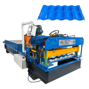 Usine en gros 1035 rouleau de feuille de toit de tuile formant la Machine pour l'Ethiopie avec des composants de noyau de moteur de roulement de vitesse - Product Image 1