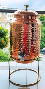 Dispensador de Agua de Cobre Puro de 5 Galones, Acero Inoxidable, Ecológico, Estilo Clásico, Marca Instant Traders - Venta al por Mayor Directa de la India, MOQ Bajo - Product Image 4