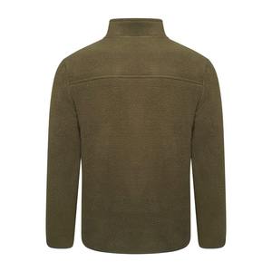 Veste en molleton sherpa surdimensionnée à capuche coupe-vent pour homme, col montant, fabriquée en toile durable - Product Image 2