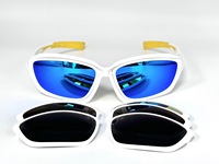 Lunettes de sport interchangeables et amovibles avec verres polarisés certifiés ANSI Z87.1, protection UV400 multi-couches