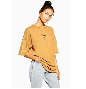 OEM algodón de las mujeres de gran tamaño de peso pesado de talla grande Yoga Gimnasio Camiseta Casual Venta Caliente O Cuello Diseño al por mayor Disponible - Product Image 6