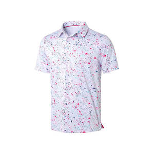 Golf camiseta Polo camiseta uniforme liso 100% poliéster sublimación hombres polos negocios - Product Image 2