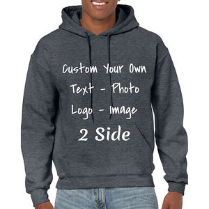 เสื้อฮู้ดแบบสวมหัวโอเวอร์ไซส์สำหรับผู้ชายเสื้อมีฮู้ดผ้าคอตตอน100% 420 400 500 600 GSM - Product Image 4