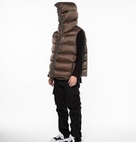 Ventes en gros de sweats à capuche d'hiver pour hommes personnalisés, veste matelassée en toile légère, à capuche, imperméable, réversible, service OEM 2024