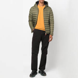 Veste d'hiver pour hommes High Street matelassée en nylon polyester bouffant avec capuche grande taille respirant bulle design décoration de poche - Product Image 4