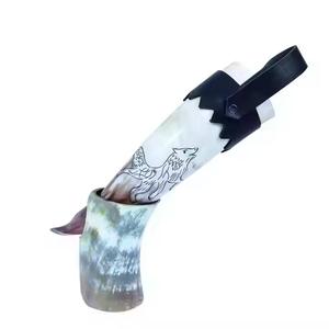 Cuerno para beber de gran tendencia, Ágata 100%, auténtico pulido puro, cuernos de buey/vaca de 16-20 pulgadas, cuernos para beber vikingos a precios baratos - Product Image 3