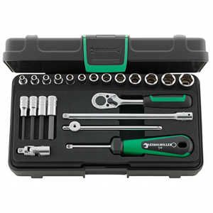 ชุดประแจบล็อกสี่เหลี่ยม Stahlwille ขนาด 1/4 นิ้ว 22 ชิ้น - Product Image 2