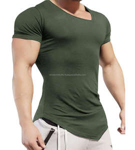 Venta al por mayor personalizado 100% algodón/bambú/fibra hombres camisetas lisas estilos casuales su marca logotipo sublimación impresión hombres camiseta - Product Image 6