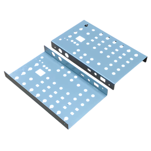 Composant de tôle enduit de poudre avec estampage de recourbement de précision pour les solutions de montage de panneau d'armoire électrique - Product Image 4