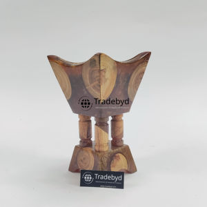 Tradebyd Designer Wood Hand-made Pine Bakhoor Burner Modern <b>Oud</b> <b>Incense</b> Holder for Luxury Home Decor - Product Image 3