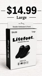 <b>Large</b> TPU <b>Inflatable</b> Shoe Tree Eco Friendly Reusable Shoe Shaper for Sneaker Boot Travel Storage - Product Image 1