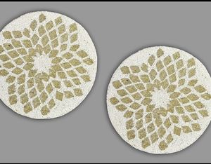 Juego de manteles de cocina bohemios, manteles individuales estampados redondos, para oficina, café, comedor, fiesta, exteriores, boda - Product Image 3