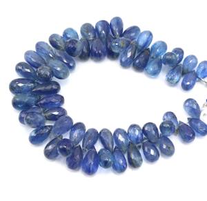 Cuentas de piedra facetada de cianita azul de 8 pulgadas de alta calidad, piedras preciosas naturales para la fabricación de joyas - Product Image 4