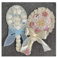 Miroir à main en coquillage naturel Accessoire de coquille unique fait à la main pour la décoration intérieure de la plage de la vanité et les idées de cadeaux Miroir de maquillage Vietnam