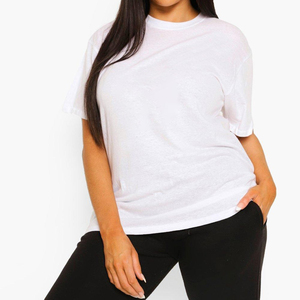T-shirts pour femmes en coton 100% corduroy, taille plus, col rond, écologiques, confortables, personnalisables, manches courtes, imprimés, fournisseur BD - Product Image 6
