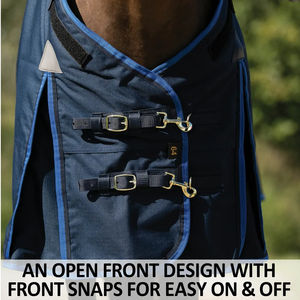 Couvertures durables pour chevaux avec design équestre brodé Nouvelles feuilles de cheval en polyester à turbine - Product Image 5