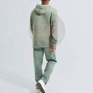 เสื้อสวมหัวแบบลำลองสำหรับผู้ชายเสื้อกันลมมีฮู้ดเสื้อสเวตเชิ้ตพิมพ์ลายพัฟสำหรับฤดูหนาว - Product Image 3