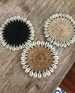 Bohemian Style Woven Raffia <b>Drink</b> <b>Coasters</b> Ideal For Outdoor Picnics Coffee Tables And Rustic Themed Kitchen Accessories - Product Image 4