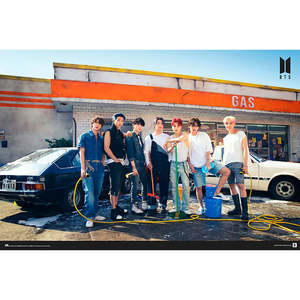 Póster para Gasolinera BTS, Impresión Digital en Lienzo y Banderas de Plástico para Uso Decorativo - Product Image 1