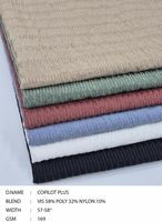 Tissu en coton 55/56 largeur tissu tissé extensible pour bas Leggings et robes 120/150/m Style côtelé uni prix de gros