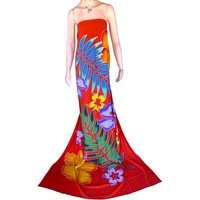 100% Rayon Eendelig Elegant Strand Sarong Handgeschilderd Bloemenornament Met Brede Kleurenselecties Elegant Pareo