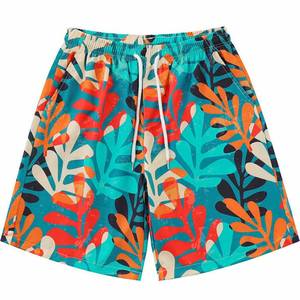 Short de sport pour hommes et femmes, été décontracté, basket-ball, natation, course à pied, nouveau polyester, maille respirante, motif uni, sublimation - Product Image 1