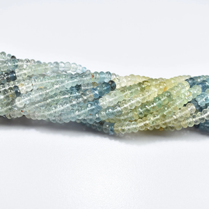 Perles rondes facettées en aquamarine AAA, 5,75-6 mm, pierre précieuse naturelle, brin de 13 pouces, fabrication de bijoux au meilleur prix - Product Image 4