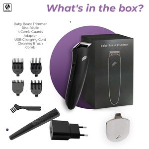 Kit de Cuidado del Cabello y la Barba para Hombre con Cuchillas de Precisión de Acero Inoxidable, Recargable, Resistente al Agua IPX7, Ideal para Regalo - Product Image 3