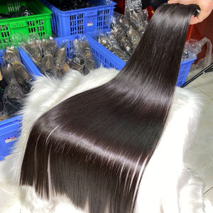 Mejor Precio en Paquetes de Cabello Humano Liso Natural, Cabello Virgen Vietnamita 100%, Pelucas con Frente de Encaje, Extensiones de Cabello Humano de Lujo - Product Image 4