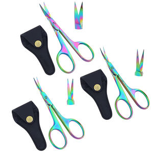 Nail And Baby Nail <b>Scissors</b> Eyebrows Eyelashes <b>Mustache</b> Multi Purpose <b>Scissors</b> Small Manicure <b>Scissors</b> For Men And Women - Product Image 2