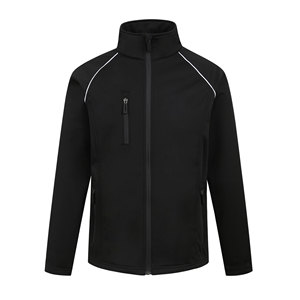 Veste Softshell Réfléchissante de Qualité Professionnelle pour Hommes, Idéale pour le Travail en Extérieur, la Randonnée et la Protection Contre la Pluie, Fabriquée au Pakistan - Product Image 1