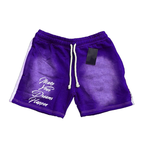 Best Quality Activewear Running Quick Dry Acid <b>Wash</b> Short Custom Blank Drawstring Acid <b>Wash</b> Short With <b>Screen</b> Printed - Product Image 2