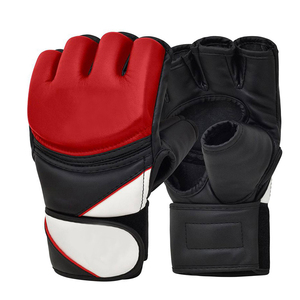 Guantes MMA profesionales hechos a medida Empuñaduras de cuero Tejido suave cómodo transpirable para exteriores - Product Image 4