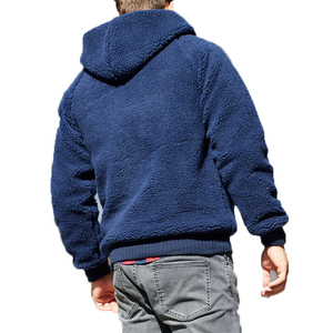 Sweat-shirt à capuche pour homme en coton premium, en molleton brossé, doux, chaud, confortable, décontracté, à manches longues, surdimensionné - Product Image 4