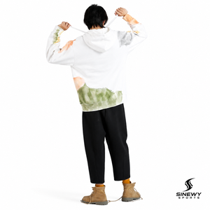 Sudadera con Capucha para Hombre SINEWY, Forrada de Felpa, Transpirable, con Estampado de Acuarela, Tejido de Algodón, Informal, para Invierno - Product Image 2