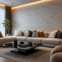 Panneau mural composite WPC pour décoration intérieure, installation rapide, panneau rainuré pour la rénovation des halls d'hôtel