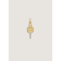 Pendentifs et breloques en diamant Legacy, or massif 14 carats, diamants naturels couleur G, 1,2 g, taille brillant rond, unisexe, à porter au quotidien