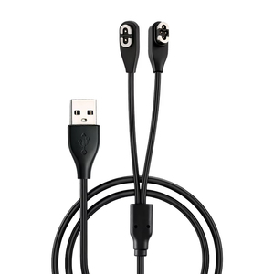 Câble de charge magnétique 2-en-1 USB-A mâle vers 2 broches/4 broches pour casque Shokz, fil Type-C pour écouteurs à conduction osseuse AS800/S803/S710 - Product Image 1