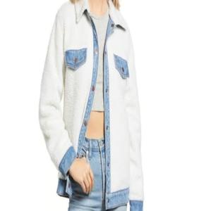 Blouson matelassé réversible en jean vintage surdimensionné pour femme, délavé à l'acide, rembourré en coton, fini hiver - Product Image 2