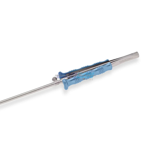 Pinzas Rusas de Acero Inoxidable, Curvas, Izquierdas, con Puntas Ovaladas Serradas, Eje de 5 mm, Longitud de Trabajo de 25 cm (10''), Mango de Presión de 14'' - Product Image 4