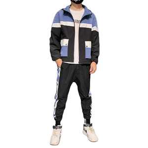 Ensembles coupe-vent courts en nylon personnalisés pour hommes, survêtements avec coupe-vent et short, ensemble de 2 pièces - Product Image 5