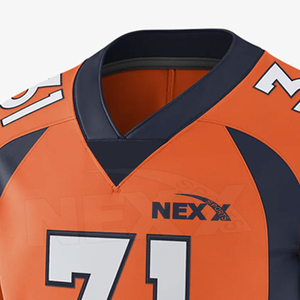 Jersey de Fútbol Americano para Hombre, Manga Corta, Personalizable, Ropa Deportiva de Alta Calidad, Venta al Por Mayor - Product Image 4