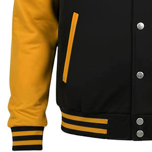 แจ็กเก็ตทีมตัวแทนแบบปะติดสไตล์วินเทจแขนเสื้อหนังสำหรับฤดูหนาวเสื้อแจ็คเก็ตทีมโรงเรียนเบสบอลวิทยาลัยเลตเทอร์แมนสำหรับผู้ชาย - Product Image 3