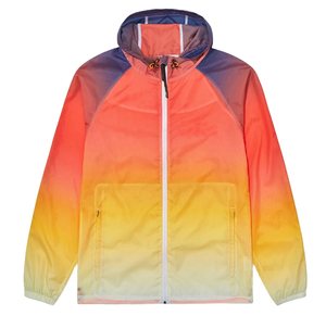 Chaqueta Acolchada Clásica con Capucha para Hombre, Color Naranja, de Lona, Estilo Informal, Holgada, Impermeable, Transpirable y Resistente al Viento, 100 Gramos de Poliéster - Product Image 1