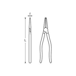 Stahlwille Chrome-Plated Circlip <b>Pliers</b> for Inner Rings - Product Image 2