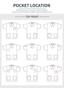 Ensembles d'uniformes d'hôpital de haute qualité de logo personnalisé infirmière rayonne spandex femmes ensembles de gommage uniformes soins infirmiers hommes gommages médicaux - Product Image 5