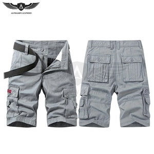 Shorts cargo pour hommes en tissu doux au toucher, couleur gris uni, qualité supérieure, service OEM, prix de gros, vêtements d'extérieur, 2025 - Product Image 3