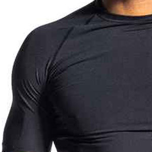 2025 vêtements de sport sur mesure Rash Guard Simple plaine vierge couleur unie chemises de Compression Offre Spéciale sublimé livraison rapide - Product Image 5