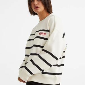 Sudaderas deportivas personalizadas de manga larga para mujer, sudaderas de cuello redondo de lana para mujer - Product Image 4